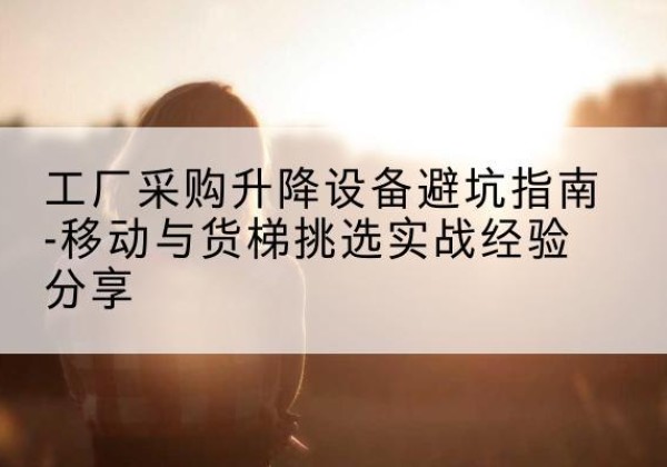 南丰移动式升降机怎么选-工厂采购升降设备避坑指南-移动与货梯挑选实战经验分享